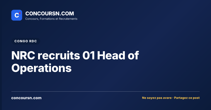 Illustration de l’article : NRC recruits 01 Head of Operations