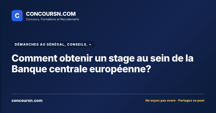 Illustration de l’article : Comment obtenir un stage au sein de la Banque centrale européenne?