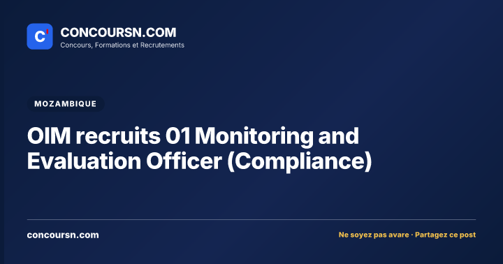 Illustration de l’article : OIM recruits 01 Monitoring and Evaluation Officer (Compliance)