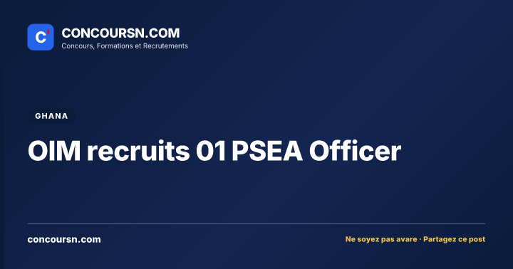 Illustration de l’article : OIM recruits 01 PSEA Officer