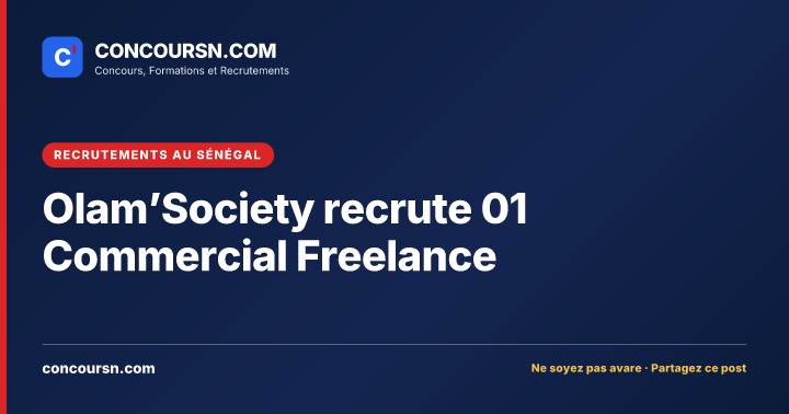 Illustration de l’article : Olam’Society recrute 01 Commercial Freelance