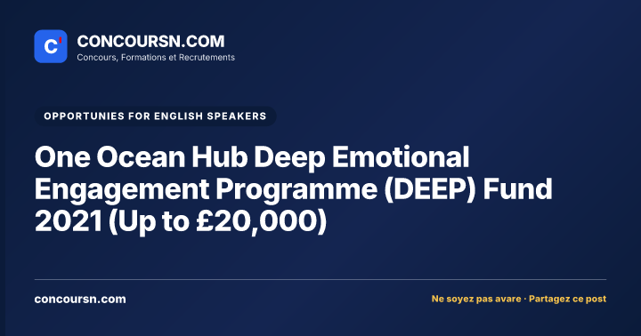 Illustration de l’article : One Ocean Hub Deep Emotional Engagement Programme (DEEP) Fund 2021 (Up to £20,000)