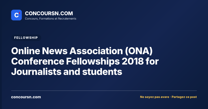 Illustration de l’article : Online News Association (ONA) Conference Fellowships 2018 for Journalists and students