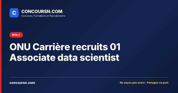 Illustration de l’article : ONU Carrière recruits 01 Associate data scientist