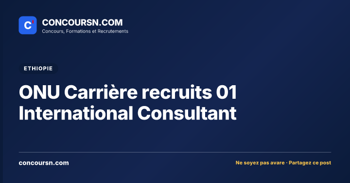 Illustration de l’article : ONU Carrière recruits 01 International Consultant