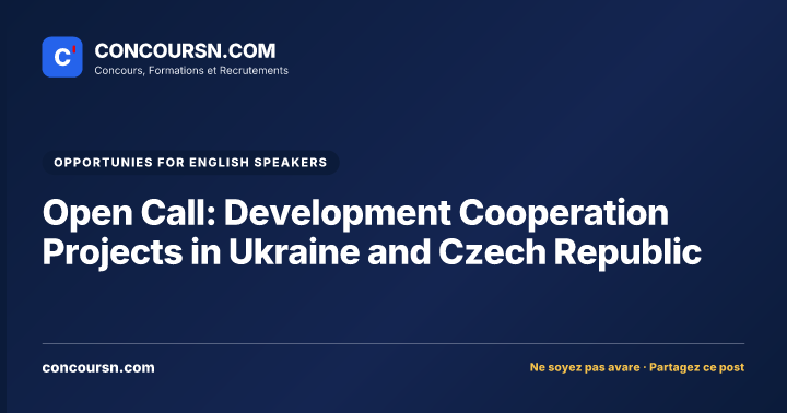 Illustration de l’article : Open Call: Development Cooperation Projects in Ukraine and Czech Republic