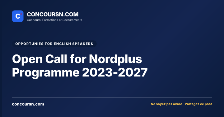 Illustration de l’article : Open Call for Nordplus Programme 2023-2027