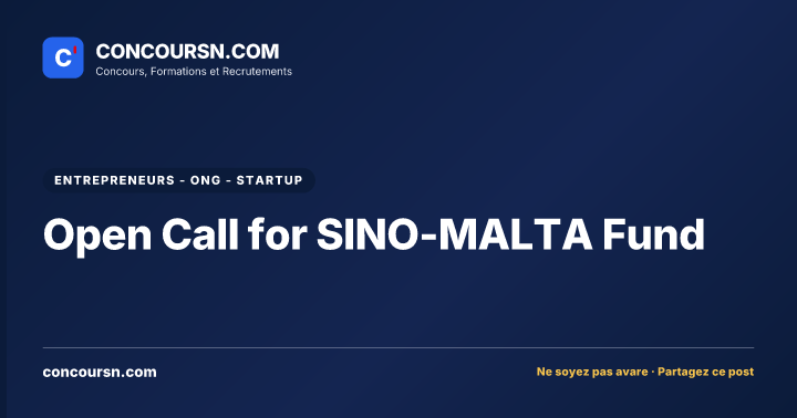 Illustration de l’article : Open Call for SINO-MALTA Fund
