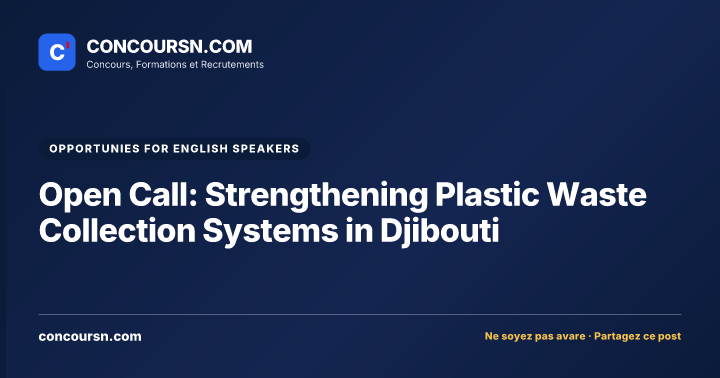 Illustration de l’article : Open Call: Strengthening Plastic Waste Collection Systems in Djibouti