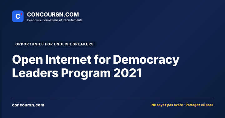 Illustration de l’article : Open Internet for Democracy Leaders Program 2021
