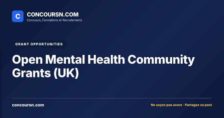 Illustration de l’article : Open Mental Health Community Grants (UK)