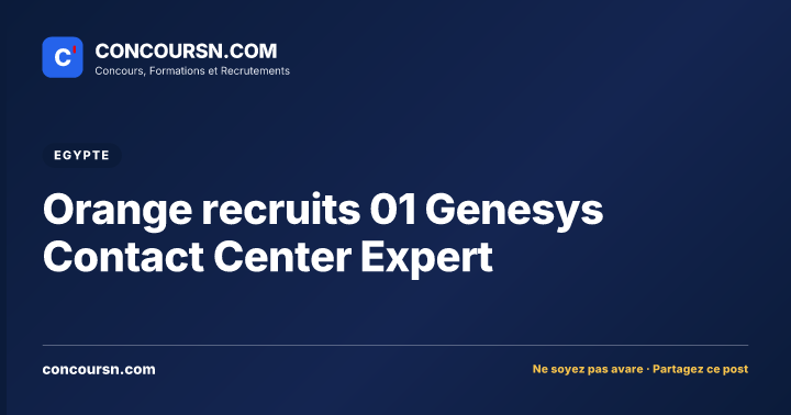 Illustration de l’article : Orange recruits 01 Genesys Contact Center Expert