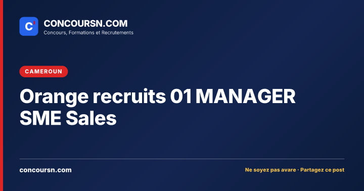Illustration de l’article : Orange recruits 01 MANAGER SME Sales