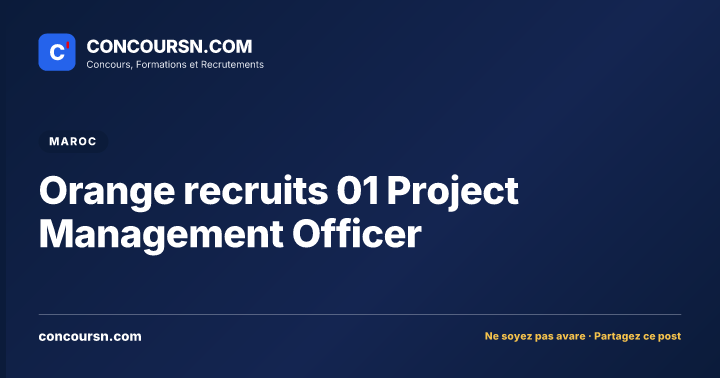 Illustration de l’article : Orange recruits 01 Project Management Officer