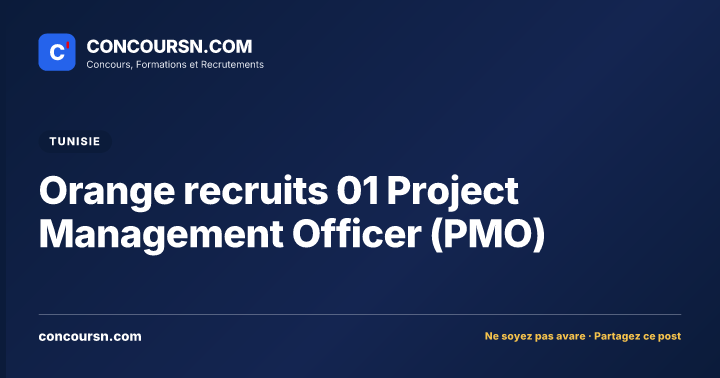 Illustration de l’article : Orange recruits 01 Project Management Officer (PMO)