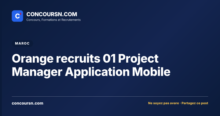 Orange recruits 01 Project Manager Application Mobile