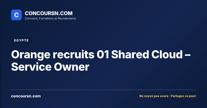 Illustration de l’article : Orange recruits 01 Shared Cloud – Service Owner