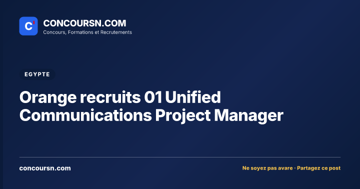 Illustration de l’article : Orange recruits 01 Unified Communications Project Manager