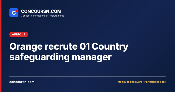 Illustration de l’article : Orange recrute 01 Country safeguarding manager