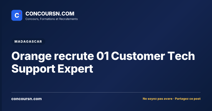 Illustration de l’article : Orange recrute 01 Customer Tech Support Expert