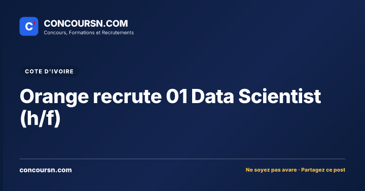 Illustration de l’article : Orange recrute 01 Data Scientist (h/f)