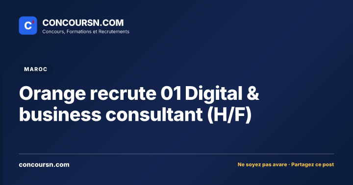 Illustration de l’article : Orange recrute 01 Digital & business consultant (H/F)