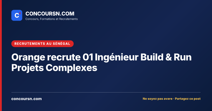 Illustration de l’article : Orange recrute 01 Ingénieur Build & Run Projets Complexes