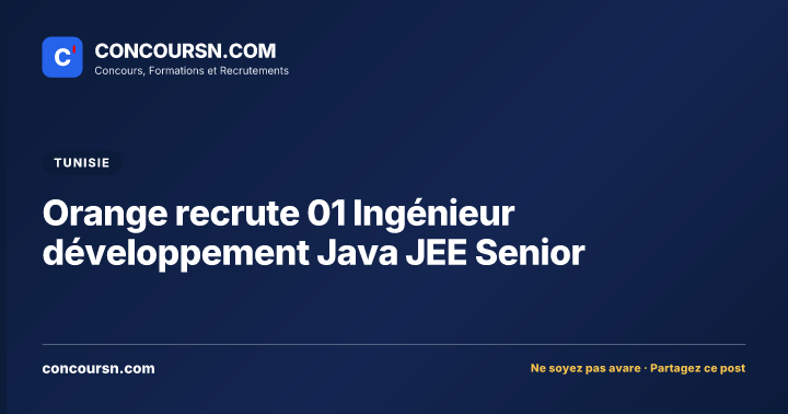 Illustration de l’article : Orange recrute 01 Ingénieur développement Java JEE Senior