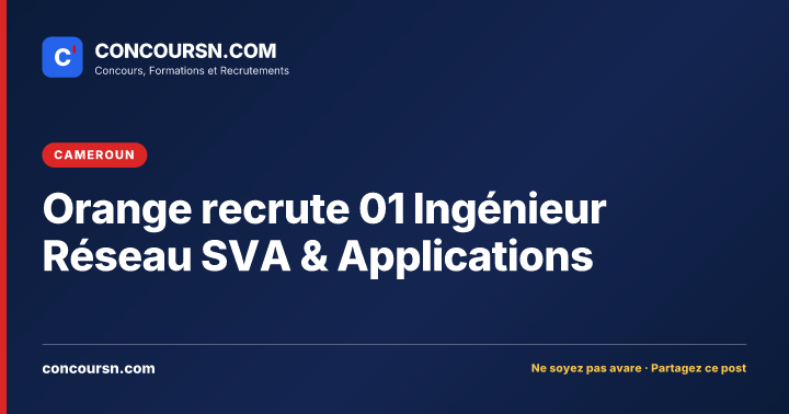 Illustration de l’article : Orange recrute 01 Ingénieur Réseau SVA & Applications