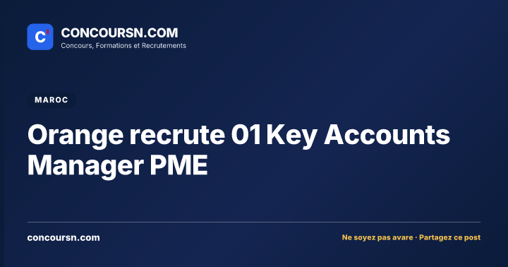 Illustration de l’article : Orange recrute 01 Key Accounts Manager PME