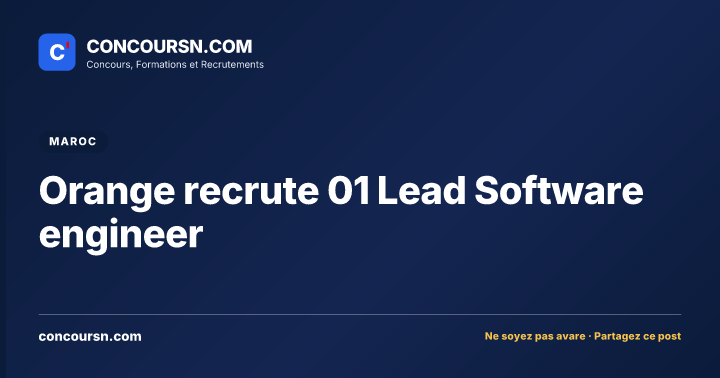 Illustration de l’article : Orange recrute 01 Lead Software engineer