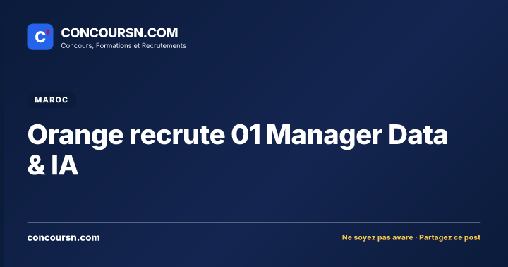 Illustration de l’article : Orange recrute 01 Manager Data & IA