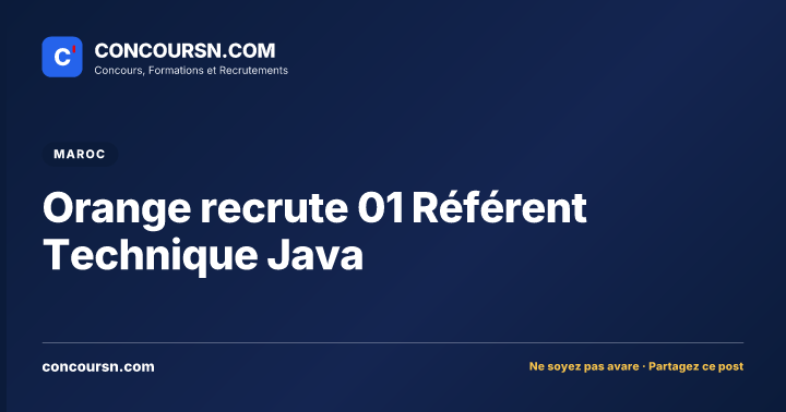 Illustration de l’article : Orange recrute 01 Référent Technique Java