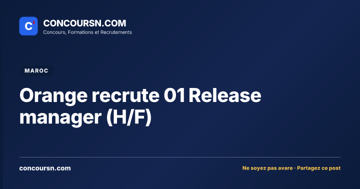 Illustration de l’article : Orange recrute 01 Release manager (H/F)