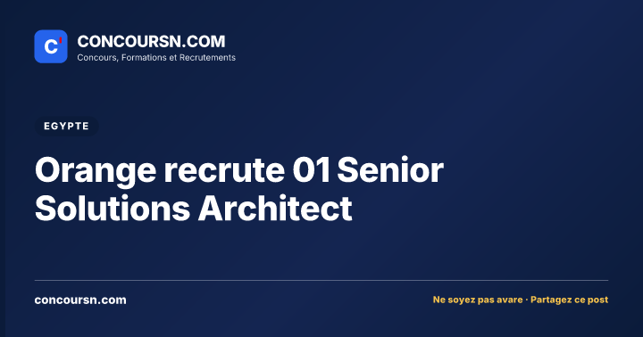 Illustration de l’article : Orange recrute 01 Senior Solutions Architect