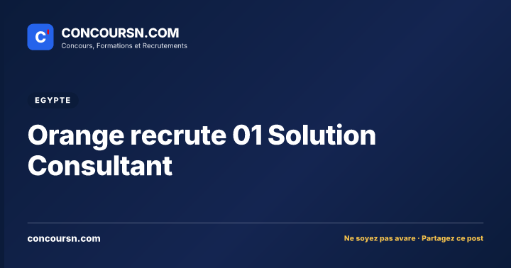 Illustration de l’article : Orange recrute 01 Solution Consultant