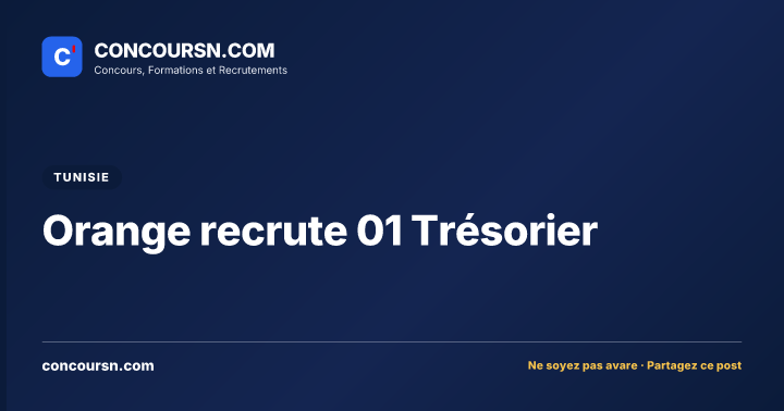 Illustration de l’article : Orange recrute 01 Trésorier