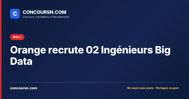 Illustration de l’article : Orange recrute 02 Ingénieurs Big Data