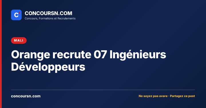 Illustration de l’article : Orange recrute 07 Ingénieurs Développeurs