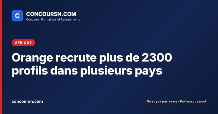 Illustration de l’article : Orange recrute plus de 2300 profils dans plusieurs pays