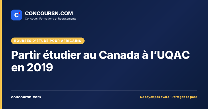 Partir étudier au Canada à l’UQAC en 2019