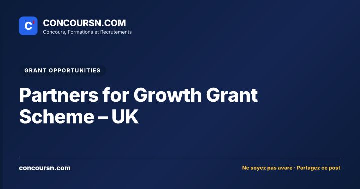 Illustration de l’article : Partners for Growth Grant Scheme – UK