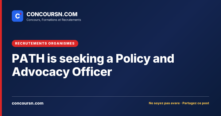 Illustration de l’article : PATH is seeking a Policy and Advocacy Officer