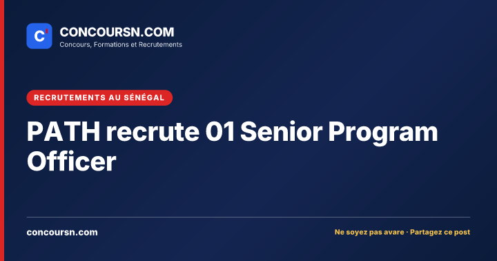 Illustration de l’article : PATH recrute 01 Senior Program Officer
