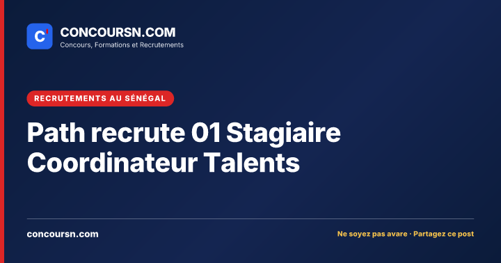 Illustration de l’article : Path recrute 01 Stagiaire Coordinateur Talents