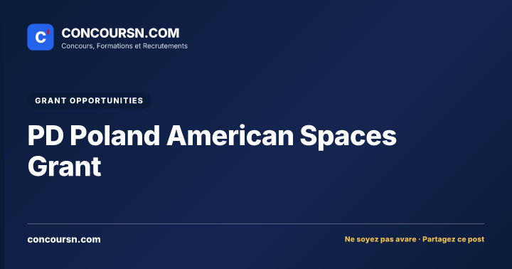 Illustration de l’article : PD Poland American Spaces Grant