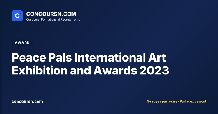 Illustration de l’article : Peace Pals International Art Exhibition and Awards 2023