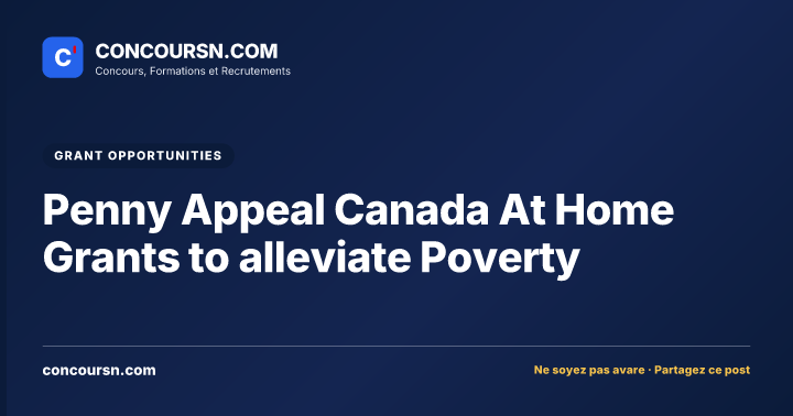 Illustration de l’article : Penny Appeal Canada At Home Grants to alleviate Poverty