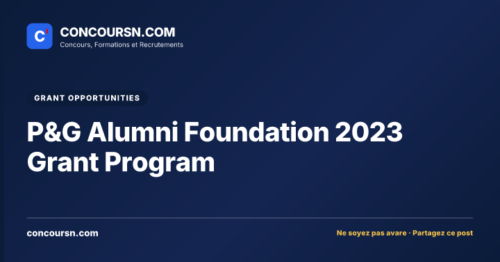 Illustration de l’article : P&G Alumni Foundation 2023 Grant Program