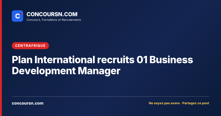 Illustration de l’article : Plan International recruits 01 Business Development Manager